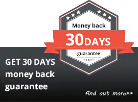 30 DAYS money back guarantee